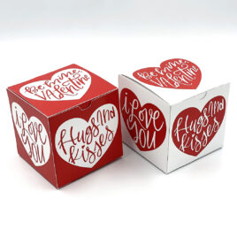 Caja Cubo Grande San Valentin